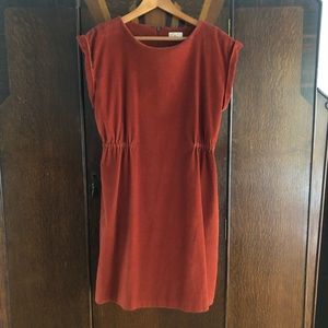 Corduroy Cinched-Side Dress